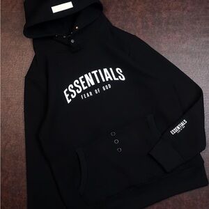 Essentials Black Hoodie